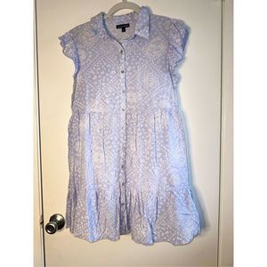 As U Wish
Juniors' Short Sleeve Babydoll Necklace Dress Size L